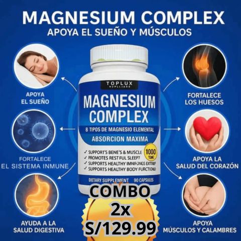 🧲 MAGNESIUM COMPLEX 8 en 1 || LLEVA 2XS/129.99